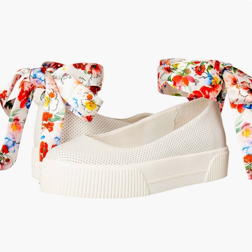 Elisah Ankle Tie Platform Slip On Shoes